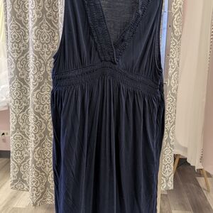 J. Crew Deep Blue Maxi Dress